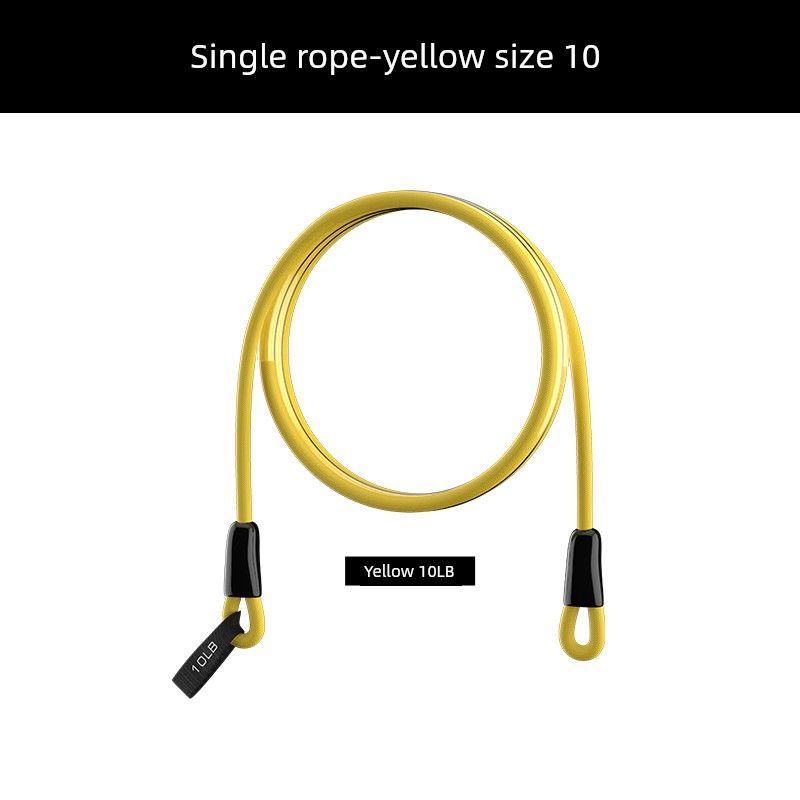 

[Will Liu Recommend] Pulling Rope Elastic Band Men s and Women s Full Body Training Yoga Resistance Band Fitness Single rope without accessories-yellow 10 lb