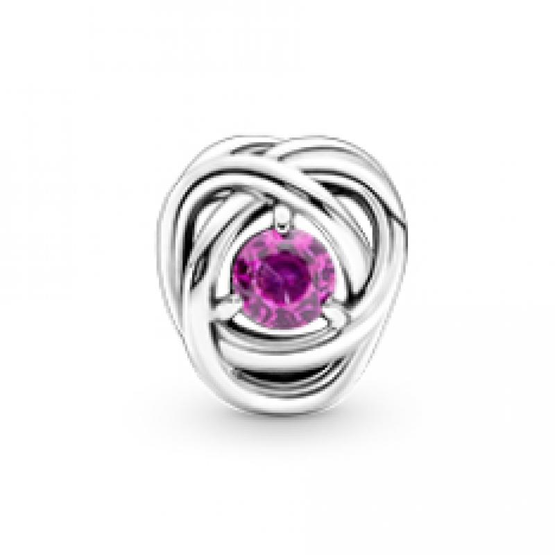 Pandora October Pink Eternity Circle Charm 790065c05