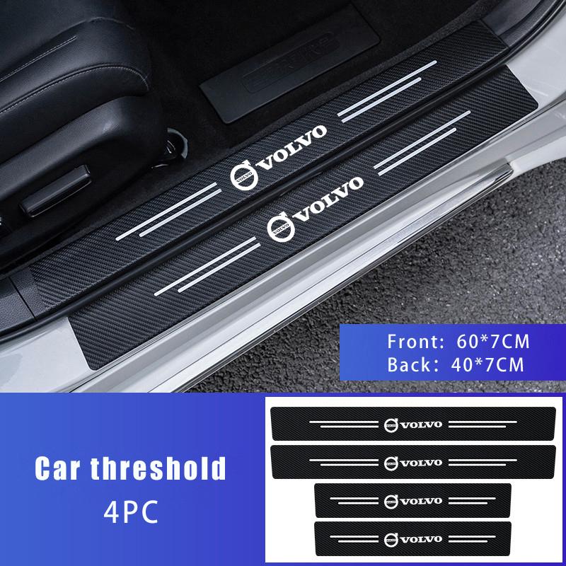1/4pz Striscia Adesiva Protettiva per Paraurti del Bagagliaio, Soglia della Portiera, Davanzale per Volvo XC60 V50 V40 XC90 S60 S40 V90 V60 EX90 S90 XC40 C40