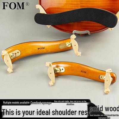 FOM Verstellbare Holz-Violin-Schulterstütze für Größen 4/4 bis 1/8
