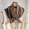 70% Wool 30% Real Silk Scarf For Women Bandana Square Scarves Kerchief Elegant Fashion Summer Beach High Quality Hijab Foulard