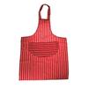 Butchers Stripe Apron Red