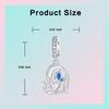 copper Elegant Openwork Butterfly Heart Pendant Charm Compatible With Authentic Charm Bracelets Women Do It Yourself Jewellery Gift