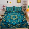 3D Beautiful Mandala Printing Woman Bed Set Cover Double Size Duvet Cover Polyester Comforter Cover Suit