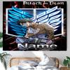 Personalized Attack On Titan Background Tapestry,Custom Name Birthday Party,Multifunctional Wall Decoration for Home Decor,Various Occasions