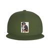 Van Gogh Style Painting of Bernese Mountain Dog Baseball Caps Snapback Fashion Baseball Hats Breathable Casual Casquette Outdoor