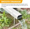 White Adjustable Anti Rust Rain Pipe Fixing Bracket 4 Pcs