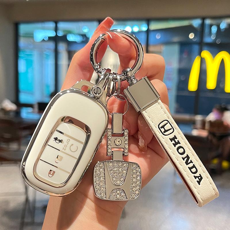 New TPU Car Remote Key Case Cover Holder Shell Fob For Honda Civic 11th 2022 5 Buttons Protector Holder Fob Keyless Accessories