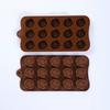 WTEMPO 2pcs Silicone Flower Molds Non-Stick Floral Chocolate Candy Molds DIY Baking Molds for Making Chocolate Soap Cookies Cakes Pudding