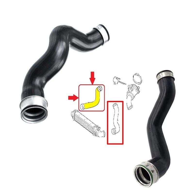 1Pair Engine Turbocharger Intercooler Hose Cooling Hose For E Glass CLS E320 W211 2115282682 2115282482