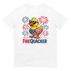 Firequacker Duck Funny 4th Of July Patriotic American Flag Tshirt