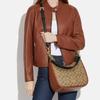 Coach Jules 29 Klassisch Presbyopie Reißverschluss Leinwand und genarbtes Leder Hand-Schulter-Crossbody-Tasche Groß Damen Khaki