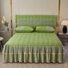 3PCS Vintage Floral Lace Bed Skirt,Elegant Bedroom Decor with Delicate Edges & Romantic Ambiance, Bed Room Decor And Accessories,Home Decoration