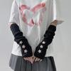 Subculture Arm Gloves Arm Covers Anime Party Fingerless Gloves for Dancing Party Arm Sleeves Teens Girl Arm Cover