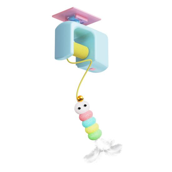 

Cat Toy Interactive Electric Toy High-Strength Plastic Simulates Real Prey Toy with 1.8M Rope Length Cat Toy for Home синий