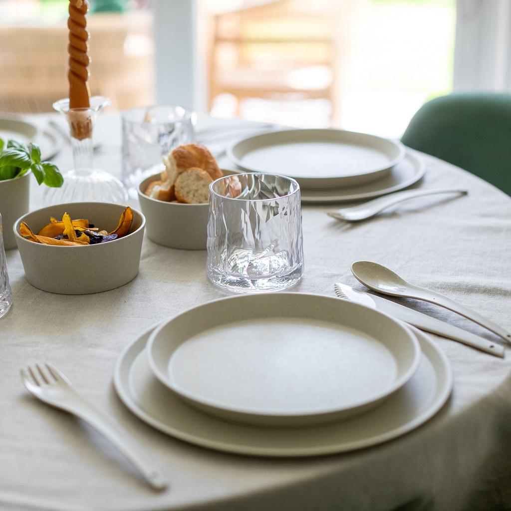 CONNECT Plate Green Set of 4 KOZIOL Germany Outdoor Outdoor Products Plastic Tableware Recycled Recycled Materials Durability Party Camping Glamping