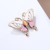 Oliedruppelend Insect Dier Mode Verfijnd Kattenoog Steen Vlinder Anti-reis Broche Speld Vrouwelijke Accessoires Broche Sieraden