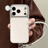 Leder Stoßfeste Handyhülle Für iPhone 17 Pro Max 16 15 14 13 12 11 Pro Vollständige Abdeckung Mattierte Schutzhülle Mit Lanyard