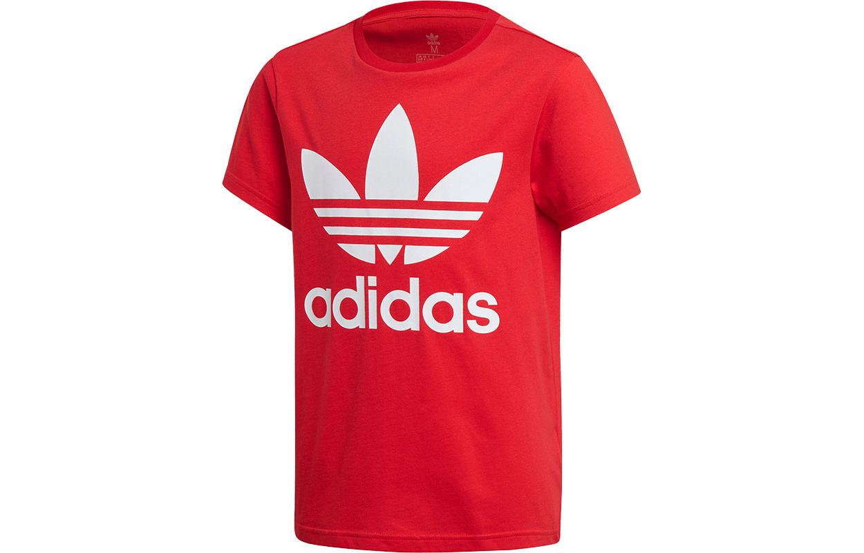 Adidas Originals Trefoil T Shirt Red Unisex ED7795 128