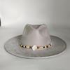2025 Colorful Suede Wide Brim Felt Fedoras Hat for Women Men Church Jazz Cap Panama Denim Hat Wholesale Sombrero Hombre