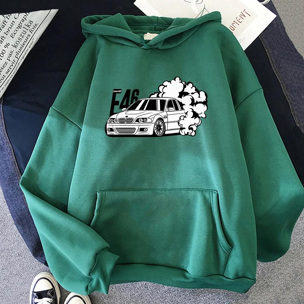 2022 Winter E46 Car Hoodies Spring/Autumn Women Tops Aesthetic Clothes Fashion Men Sweatshirt Graphic Hoodie Harajuku Sudaderas