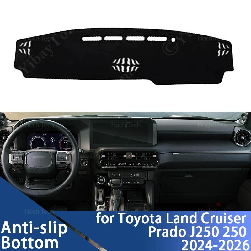 Para Toyota Land Cruiser Prado J250 250 2024-2026 Alfombrilla Antideslizante Cubierta para Salpicadero Parasol Alfombrilla para Salpicadero Alfombra Accesorio para Coche