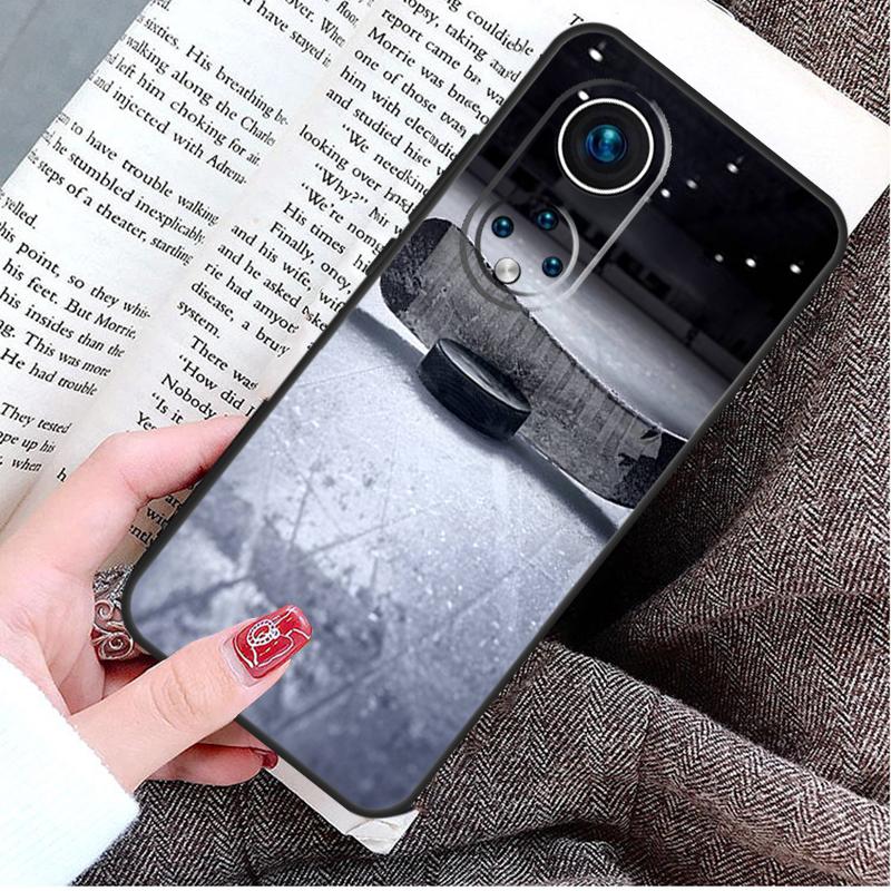 Hockey Stick and Puck Case For Honor X9a X8a X7a X6a X6 X7 X8 X9 X8b X9b 50 70 90 Magic 5 Lite Magic 6 Pro Cover