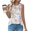 Womens Casual O Neck Loose  Sleeveless Top T-shirt  Summer Tank Tops For Women Tank Camisole Sleeveless Basic Tops