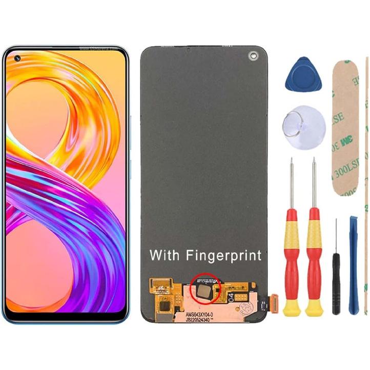 Замена экрана для Oppo Realme 8 Pro RMX3081 4G RMX3085 LCD Дисплей Запчасти для ремонта Сенсорный экран Дигитайзер Сборка с инструментами