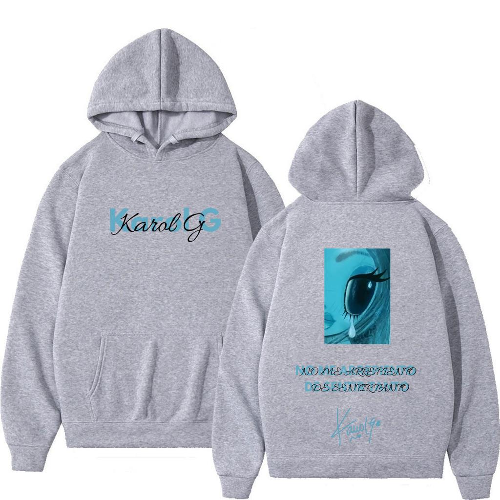 Karol G Album No Me Arrepiento De Sentir Tanto 2026 Hoodie Unisex Vintage Fashion Loose Casual Aesthetic Trend Sweatshirts