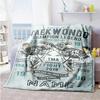 Taekwondo99 Personalized Name Blanket Multi-purpose Customizable Blanket Ultra-Soft Versatile for Bedding Chair Couch Seaside Four Seasons Universal