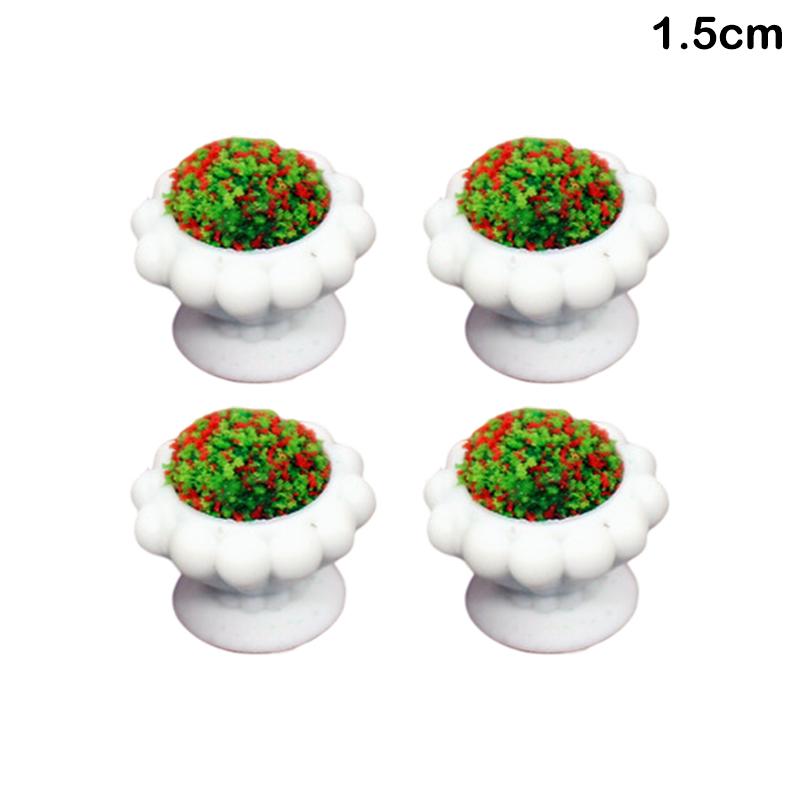 

4 шт. кукольный домик миниатюрное растение в горшке мини зеленое растение растение в горшке имитация дерева мини модель растения домашний сад декор игрушки as the picture