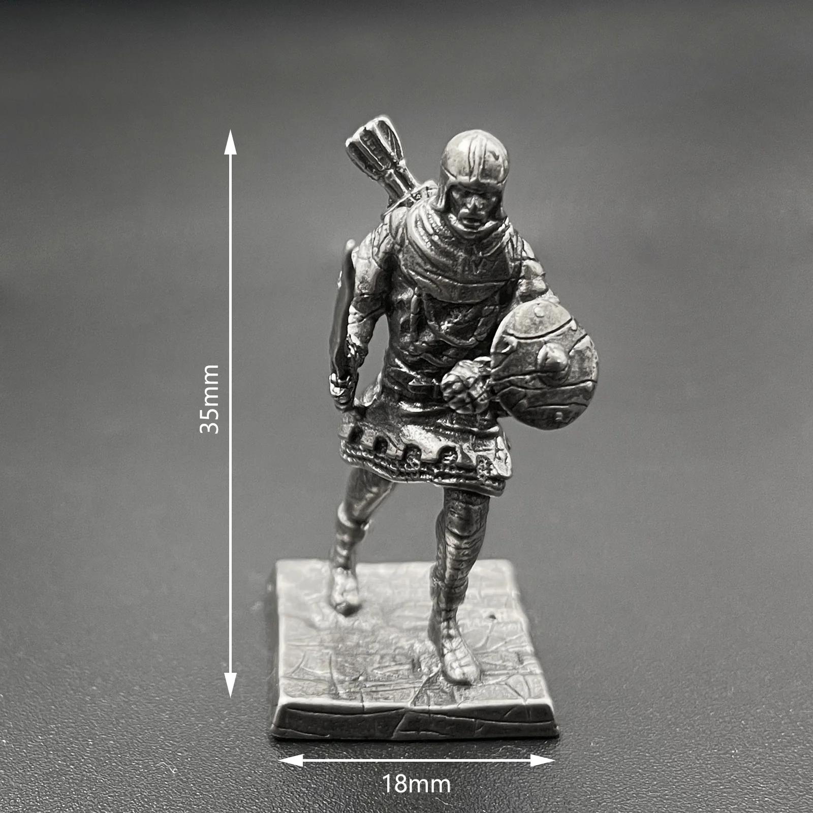 

1pcs Ancient Spartan Rome Soliders Figurines Miniatures Vintage Metal Soldiers Model Statue Desktop Car Ornament Auto Decor Gift