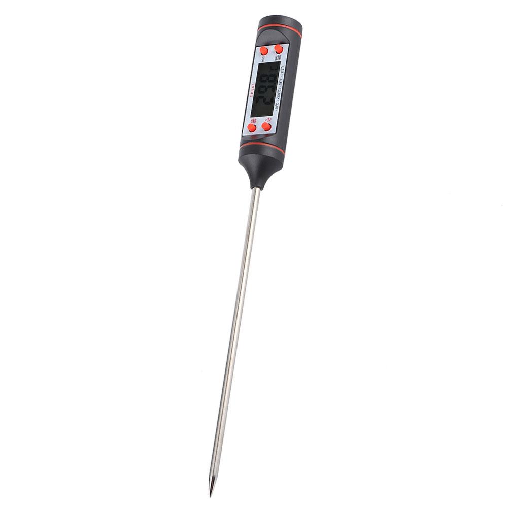 Digital Food Thermometer Probe Cooking Meat Thermometer with Storage Box for BBQ Kitchen Tools
