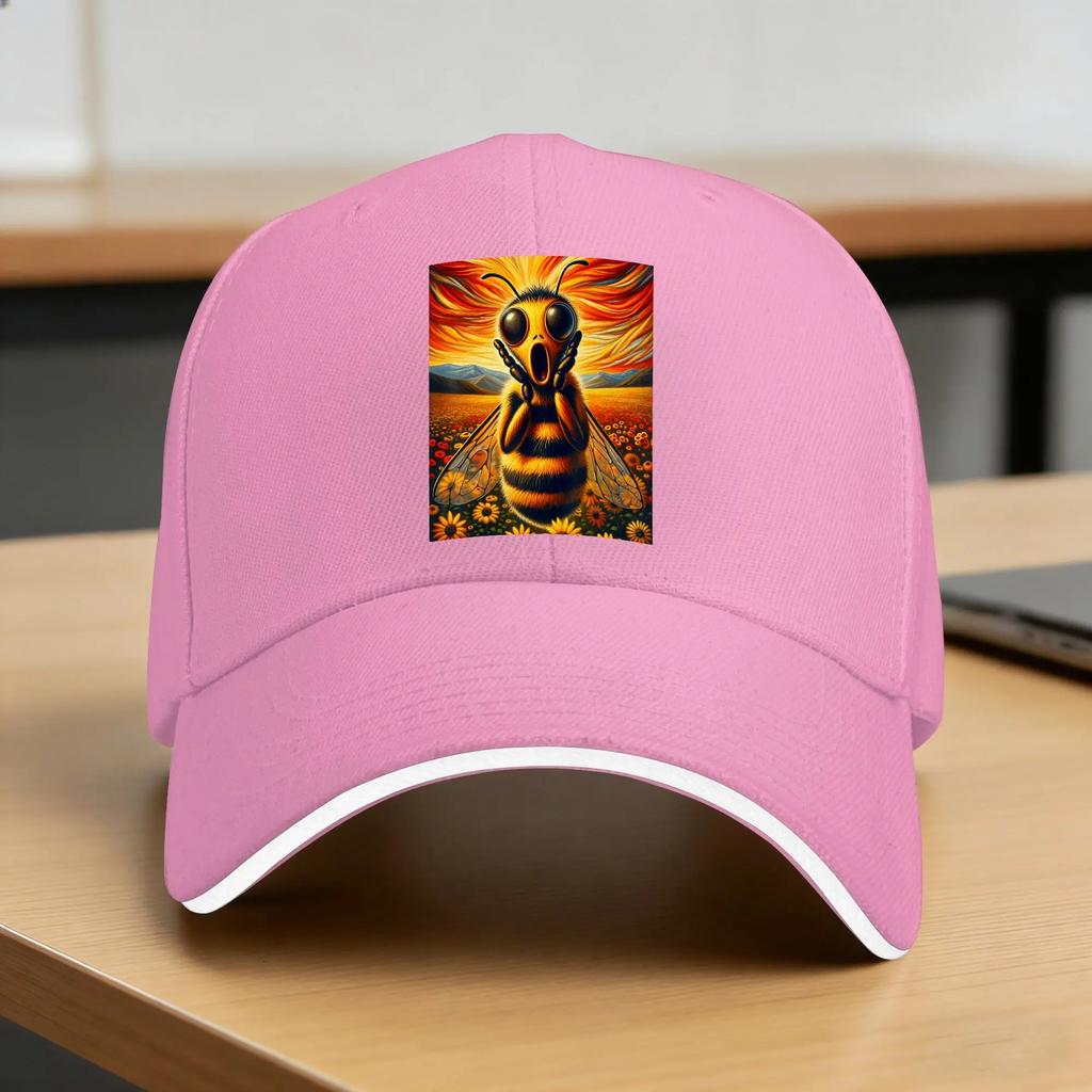 The Scream Bee Version Sun Baseball Cap Summer Street Style Trucker Hat For FeUnisex Unisex Hunting Camping Baseball Caps