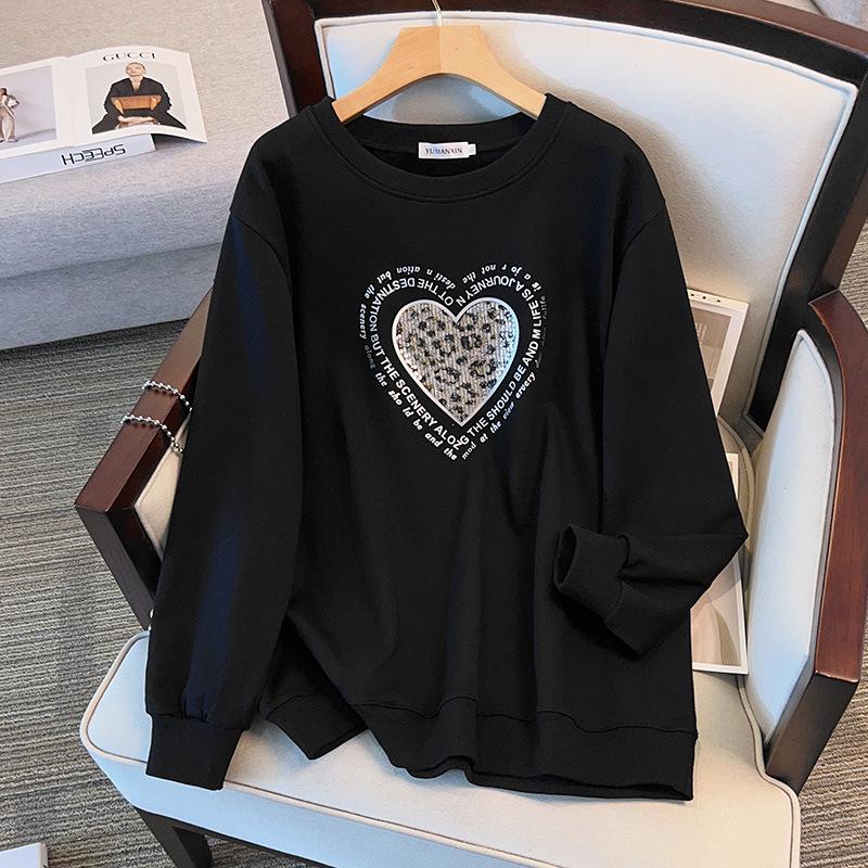 Plus Size Pullover Hoodie (200/350 jin), Extra Fat, Bust 150/170, Loose Fit Slimming Style - 6211