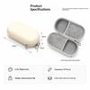 Shockproof Hard Shell Double Glasses Case Lightweight Portable Dual Eyewear Storage Box for Sports Cycling Running Use