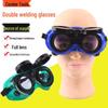 Dual-Flip Double-Layer Protective Welding Glasses