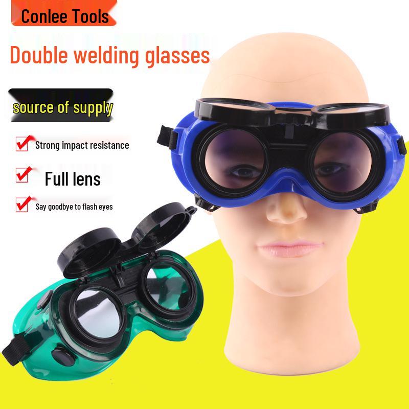 

Dual-Flip Double-Layer Protective Welding Glasses