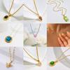 Titanium Steel Fringed Necklace With Diamonds Light Luxury Niche Collarbone Chain Gold And Silver Two-Color Does Not Fade