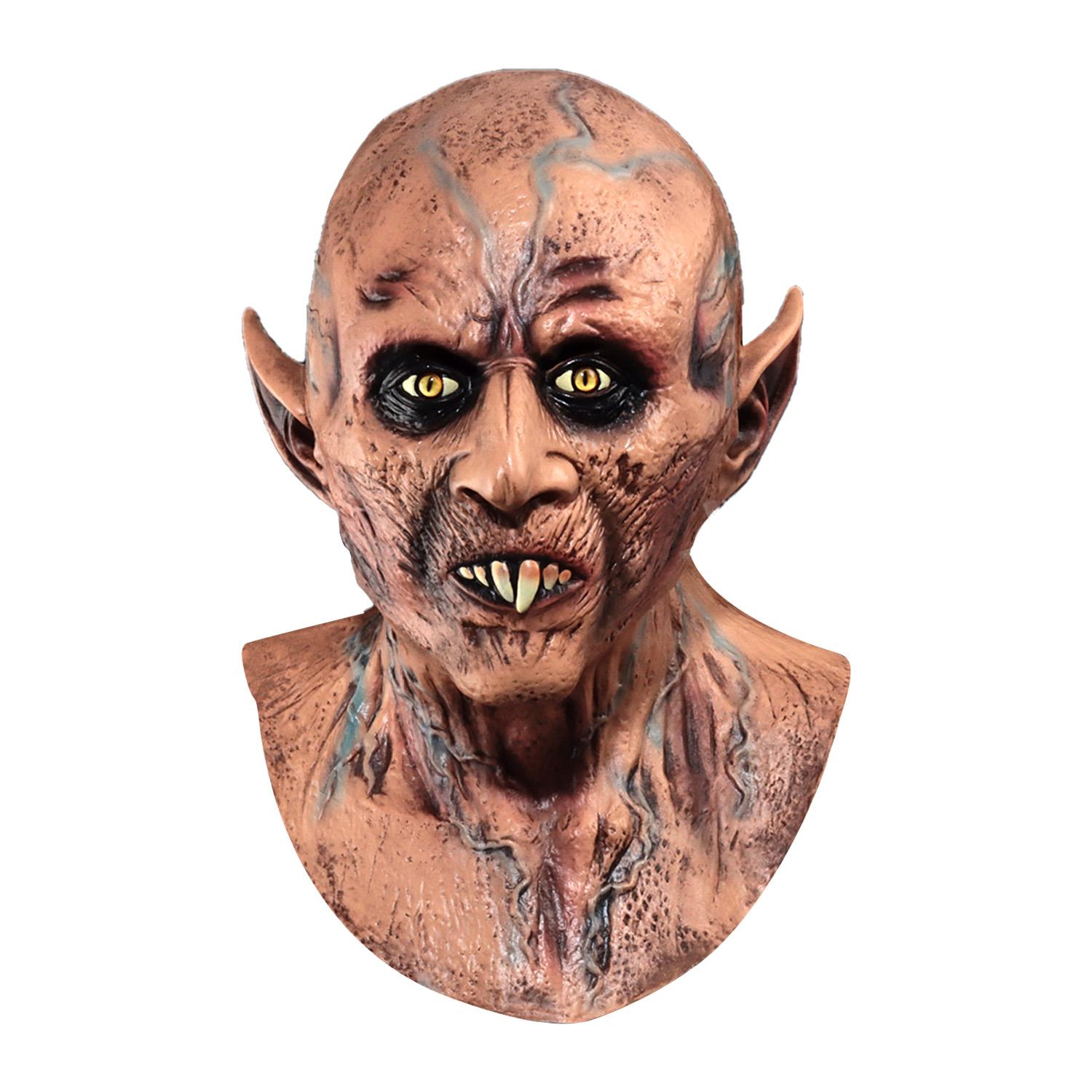 

Horror Vampire Nosferatu Mask Cosplay Demon Killer Orlok Bloody Latex Helmet Halloween Carnival Party Costume Props