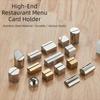 Stainless Steel Table Place Card Holder Solid Geometric Shape Menu Sign Holder Stable Table Number Display Stand Wedding Party