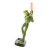 Frog Statue Resin Sports Frog Figurine Decor Sculpture Statue Crafts for Outdoor Garden Patio Lawn