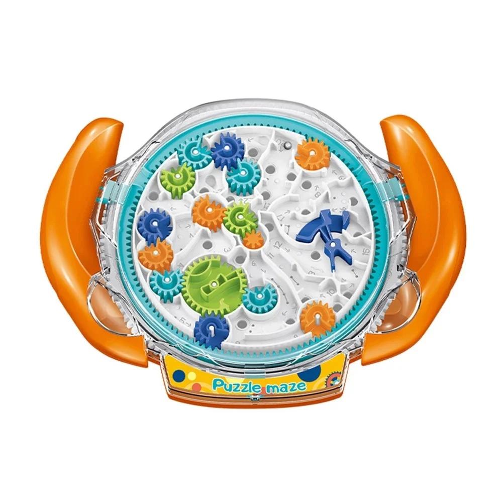

Creative Puzzle Funny Gear Labyrinth Disk Balance Ball Maze Wheel Dish Educational Toys For Kids 3D Round Sensory Compression Bouncy Durable Elastic