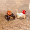 Cartoon Childlike Cute Enamel Drip Glaze Cat Ring Niche Design Girl Heart Versatile Animal Student Ring