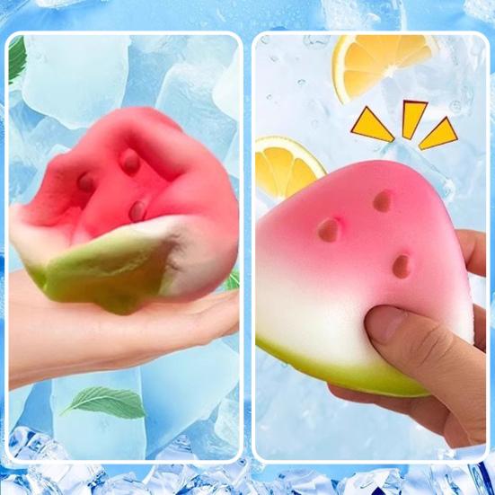 1/2/3/5Pcs Simulation Watermelon Piece Squeeze Toy Stress Relief Fruit Pinch