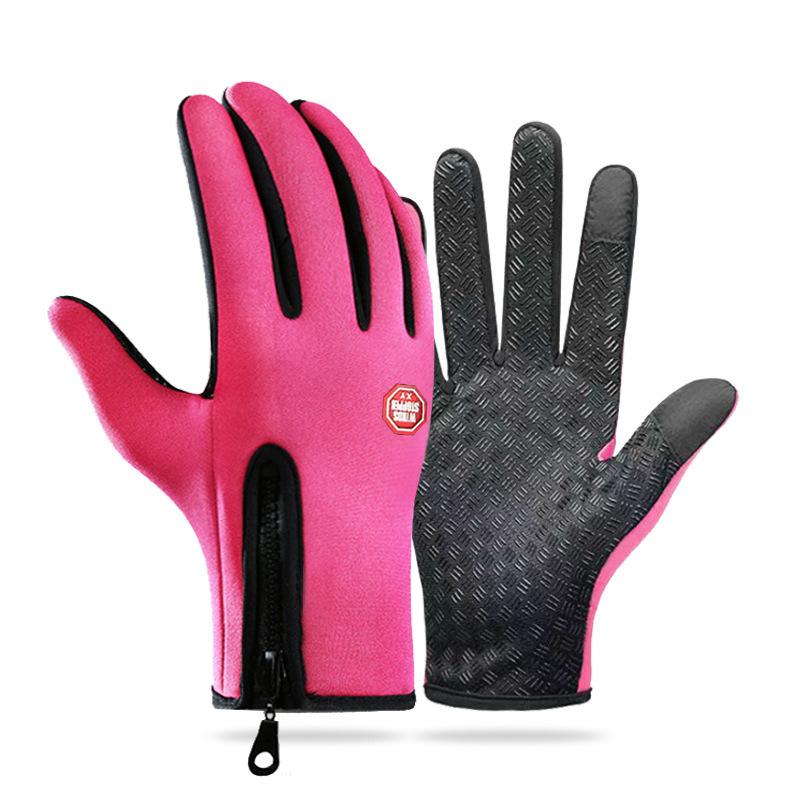 Waterproof Cycling Gloves Winter Touch Screen Bicycle Gloves Outdoor Scooter Windproof Riding Motorcycle Ski Warm Bike Gloves