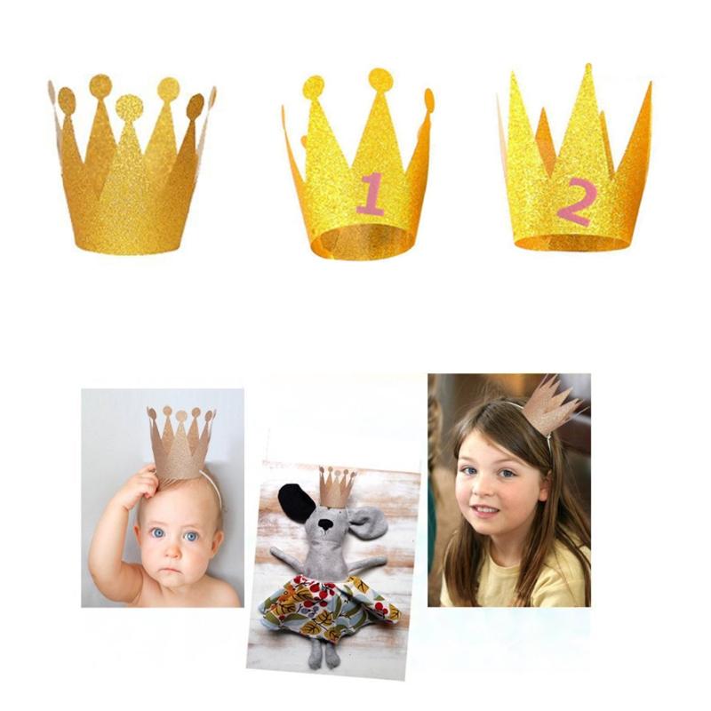 Gag Gift for Kids&Adults 1 Set Birthday Crown Ornaments Kids Party Favor Toys Creative Supplies Halloween Supplies