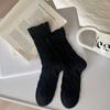 White Relief Socks Women'S Medium Tube Socks Spring And Summer Thin Stacking Socks Girl Lolita Japanese Stockings Women
