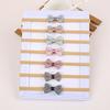 7 st Mini Tyg Hårrosetter Nylon Pannband Mjuka Elastiska Hårband Baby Flickor Pannband Baby Småbarn Barn Håraccessoarer